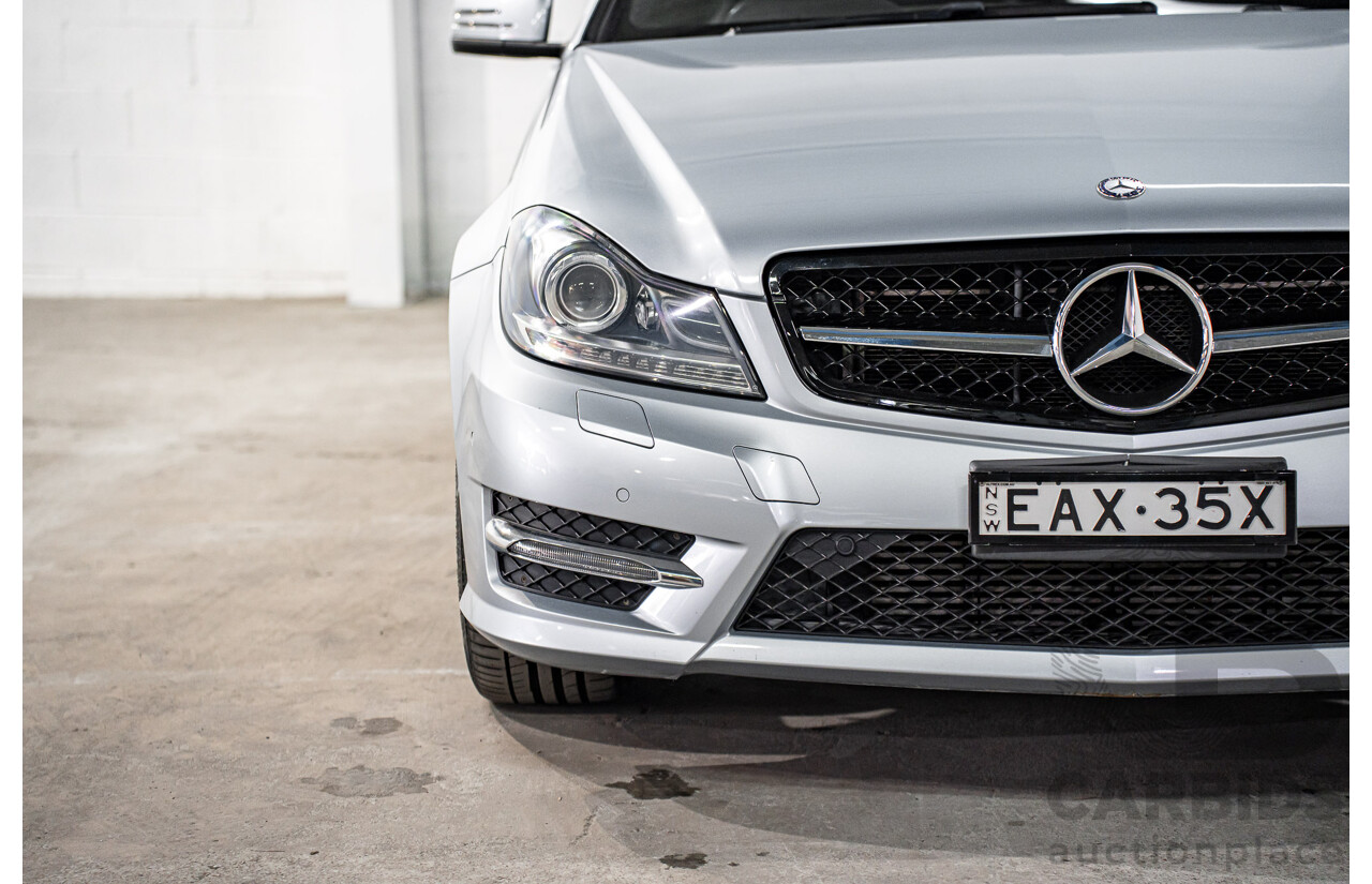 12/2014 Mercedes-Benz C180 W204 MY14 2d Coupe Diamond Silver Metallic Turbo 1.6L