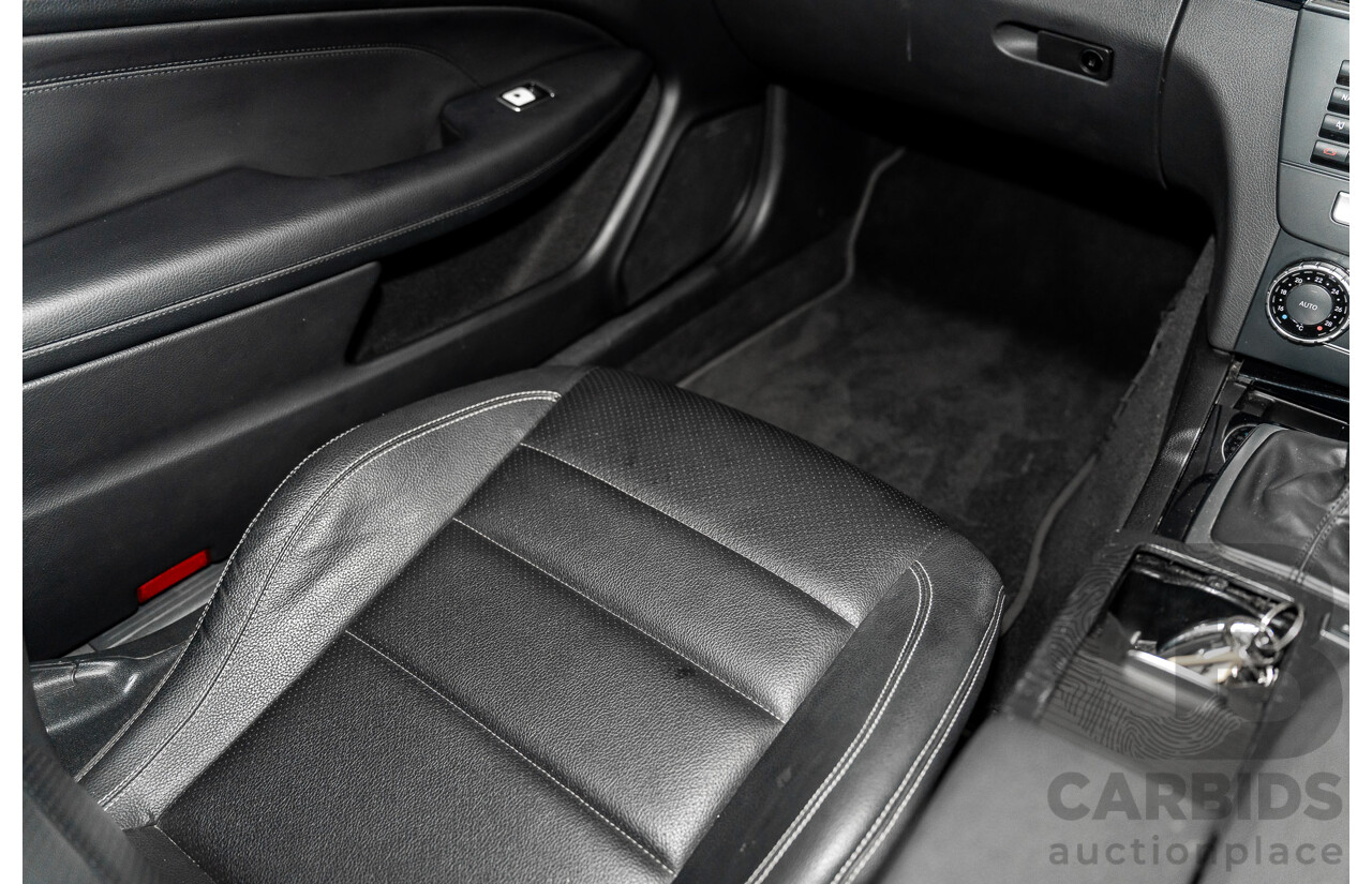 12/2014 Mercedes-Benz C180 W204 MY14 2d Coupe Diamond Silver Metallic Turbo 1.6L