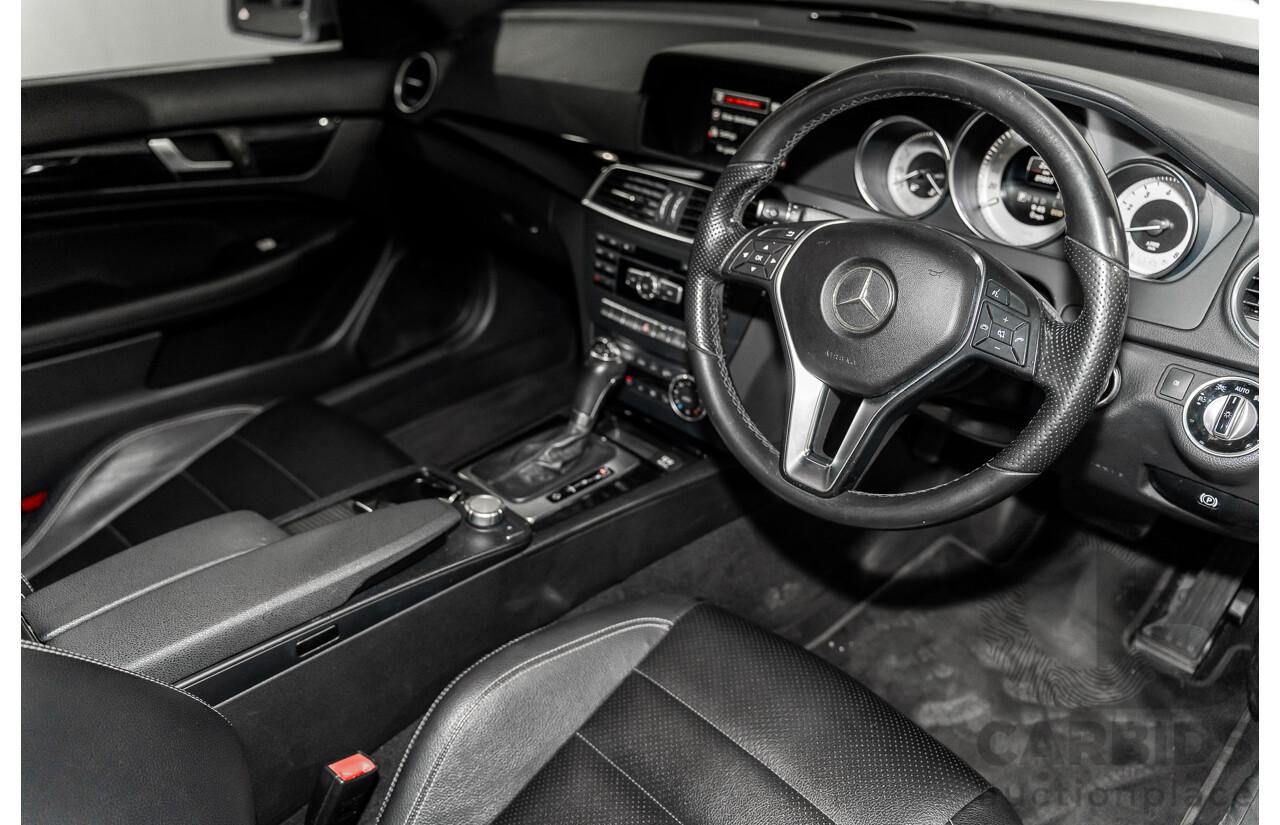 12/2014 Mercedes-Benz C180 W204 MY14 2d Coupe Diamond Silver Metallic Turbo 1.6L