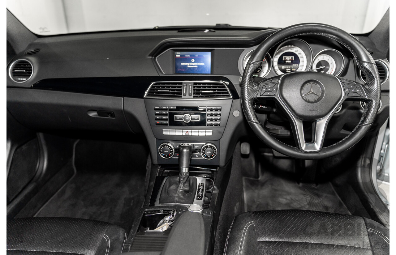 12/2014 Mercedes-Benz C180 W204 MY14 2d Coupe Diamond Silver Metallic Turbo 1.6L