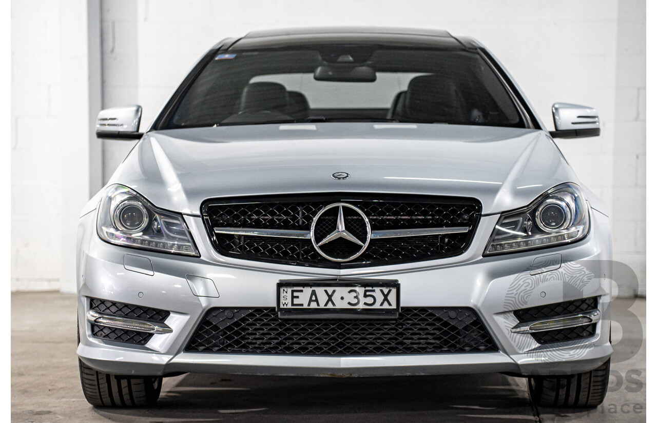 12/2014 Mercedes-Benz C180 W204 MY14 2d Coupe Diamond Silver Metallic Turbo 1.6L