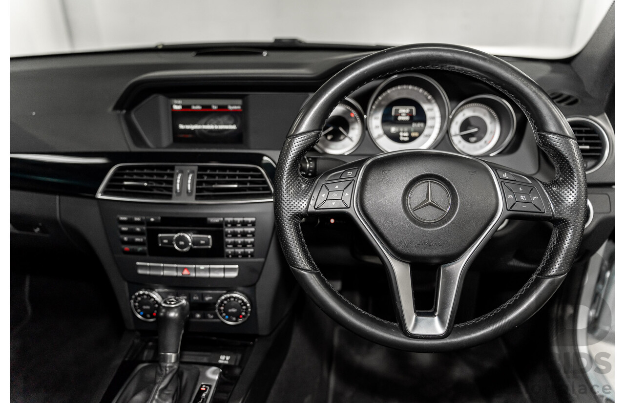 12/2014 Mercedes-Benz C180 W204 MY14 2d Coupe Diamond Silver Metallic Turbo 1.6L