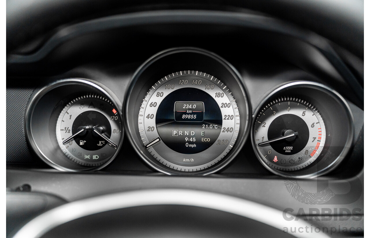 12/2014 Mercedes-Benz C180 W204 MY14 2d Coupe Diamond Silver Metallic Turbo 1.6L