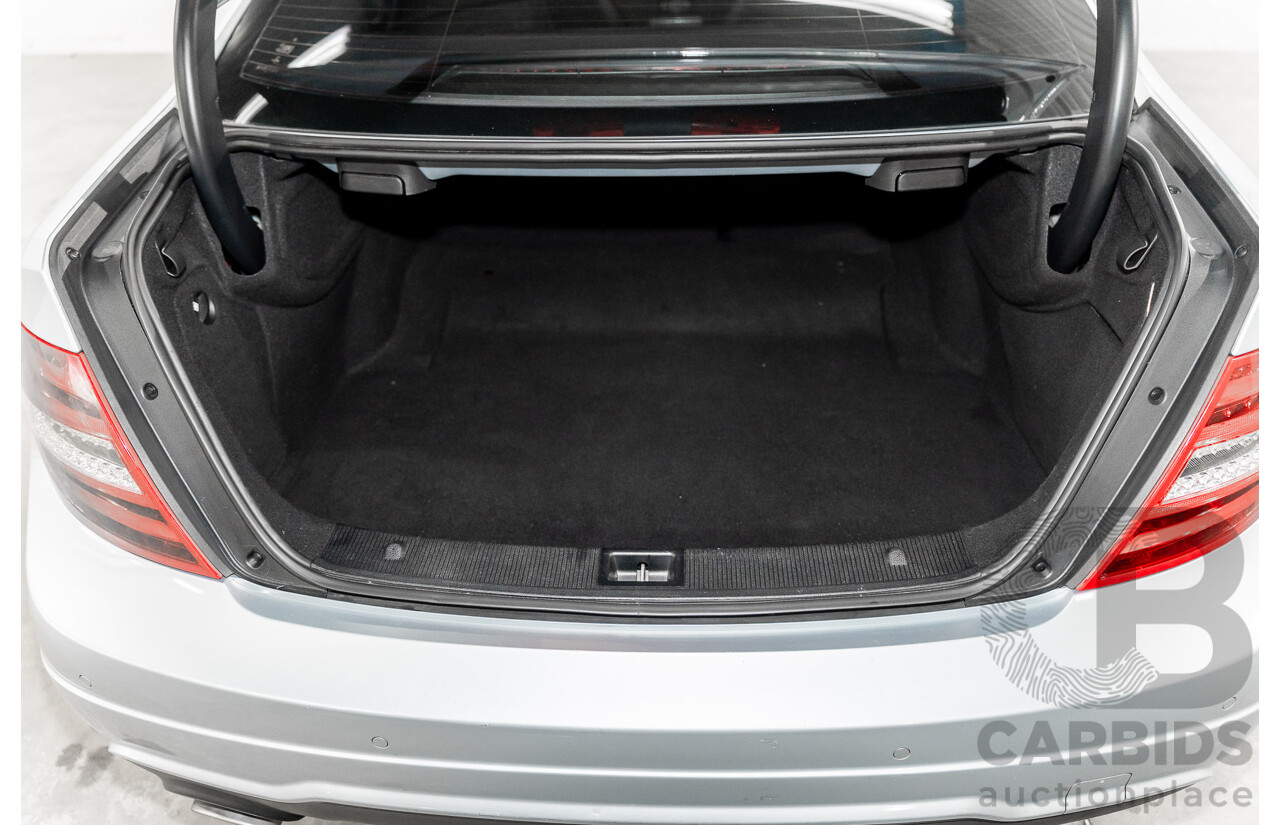 12/2014 Mercedes-Benz C180 W204 MY14 2d Coupe Diamond Silver Metallic Turbo 1.6L