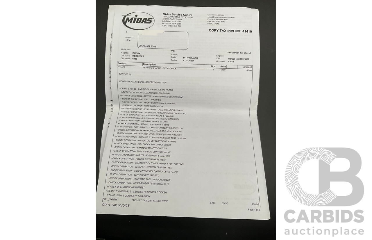 12/2014 Mercedes-Benz C180 W204 MY14 2d Coupe Diamond Silver Metallic Turbo 1.6L