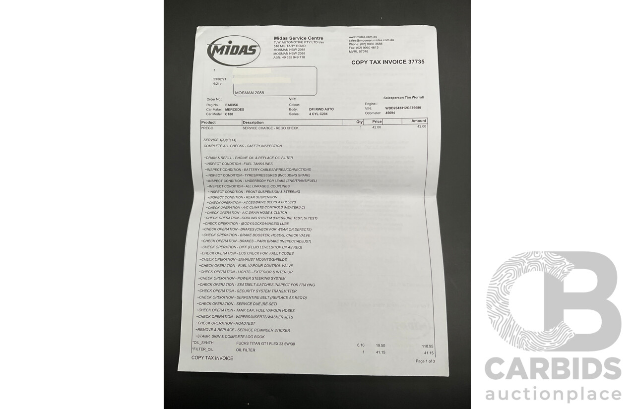12/2014 Mercedes-Benz C180 W204 MY14 2d Coupe Diamond Silver Metallic Turbo 1.6L