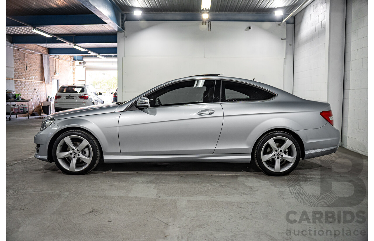 12/2014 Mercedes-Benz C180 W204 MY14 2d Coupe Diamond Silver Metallic Turbo 1.6L