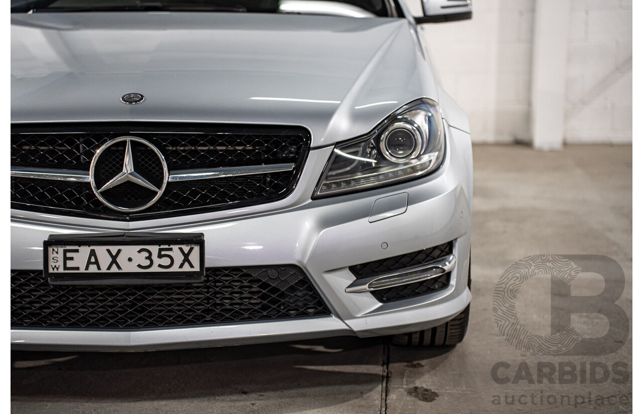 12/2014 Mercedes-Benz C180 W204 MY14 2d Coupe Diamond Silver Metallic Turbo 1.6L