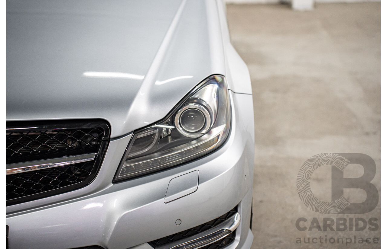 12/2014 Mercedes-Benz C180 W204 MY14 2d Coupe Diamond Silver Metallic Turbo 1.6L
