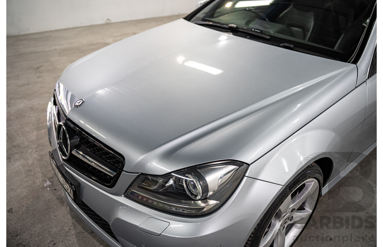 12/2014 Mercedes-Benz C180 W204 MY14 2d Coupe Diamond Silver Metallic Turbo 1.6L