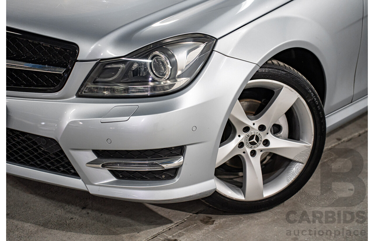 12/2014 Mercedes-Benz C180 W204 MY14 2d Coupe Diamond Silver Metallic Turbo 1.6L