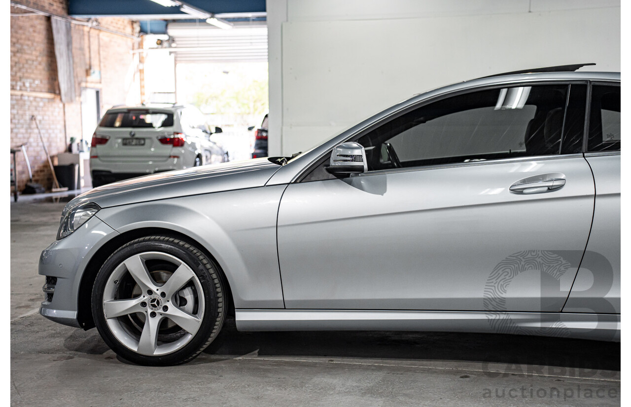 12/2014 Mercedes-Benz C180 W204 MY14 2d Coupe Diamond Silver Metallic Turbo 1.6L