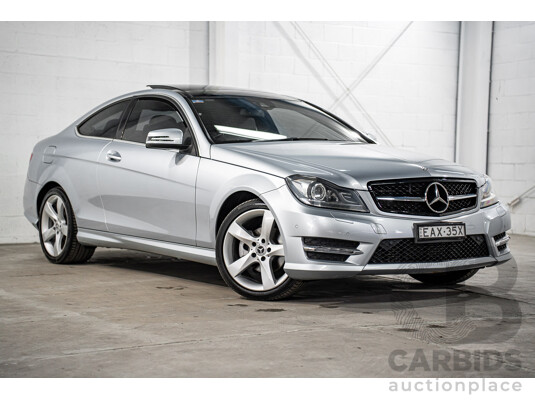 12/2014 Mercedes-Benz C180 W204 MY14 2d Coupe Diamond Silver Metallic Turbo 1.6L