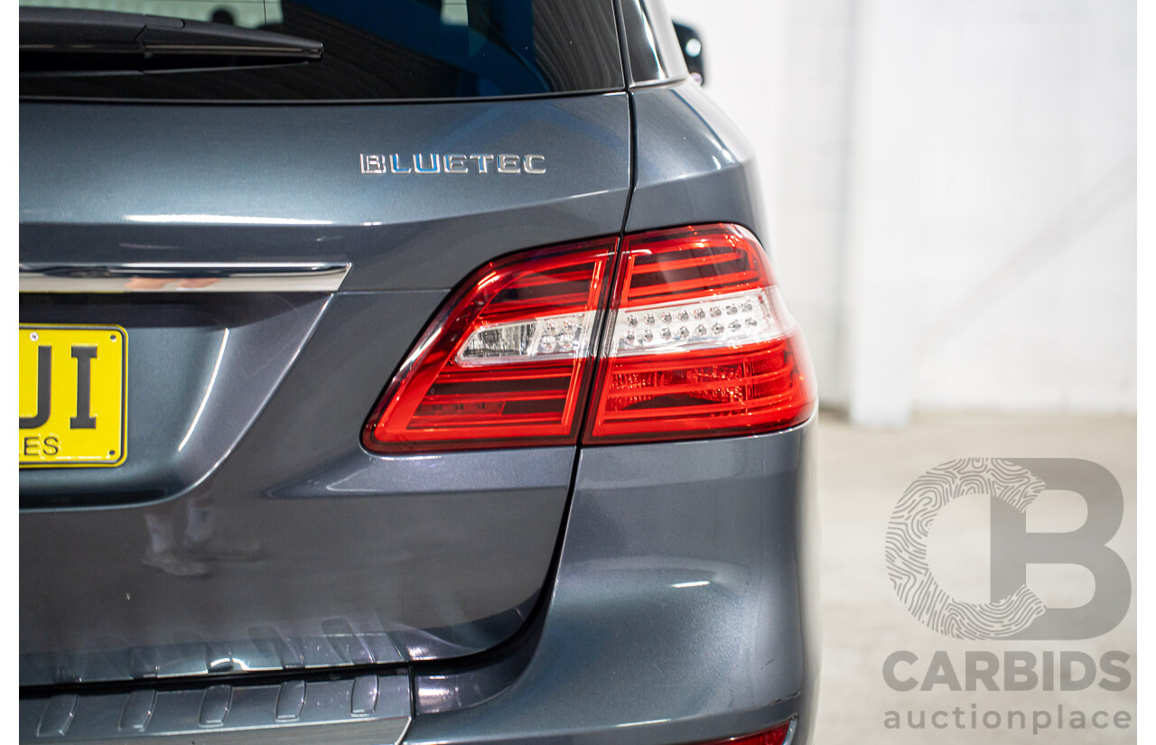 1/2013 Mercedes-Benz ML 250 CDI Bluetec (4x4) 166 4d Wagon Tenorite Grey Metallic Turbo Diesel 2.1L