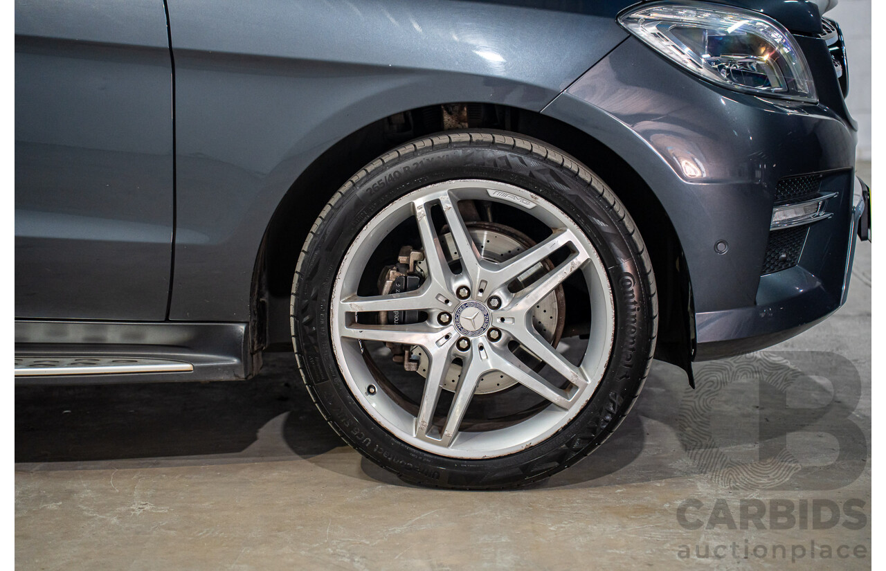 1/2013 Mercedes-Benz ML 250 CDI Bluetec (4x4) 166 4d Wagon Tenorite Grey Metallic Turbo Diesel 2.1L