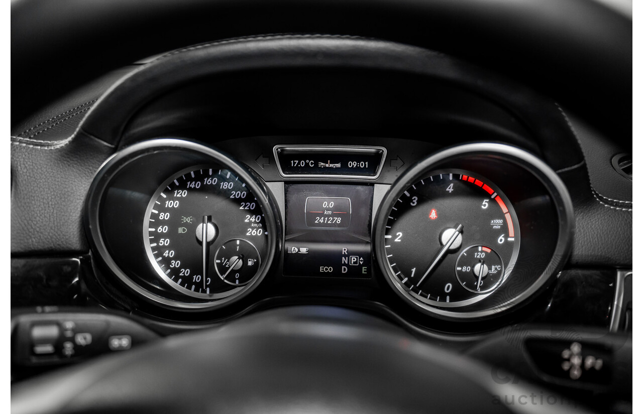 1/2013 Mercedes-Benz ML 250 CDI Bluetec (4x4) 166 4d Wagon Tenorite Grey Metallic Turbo Diesel 2.1L