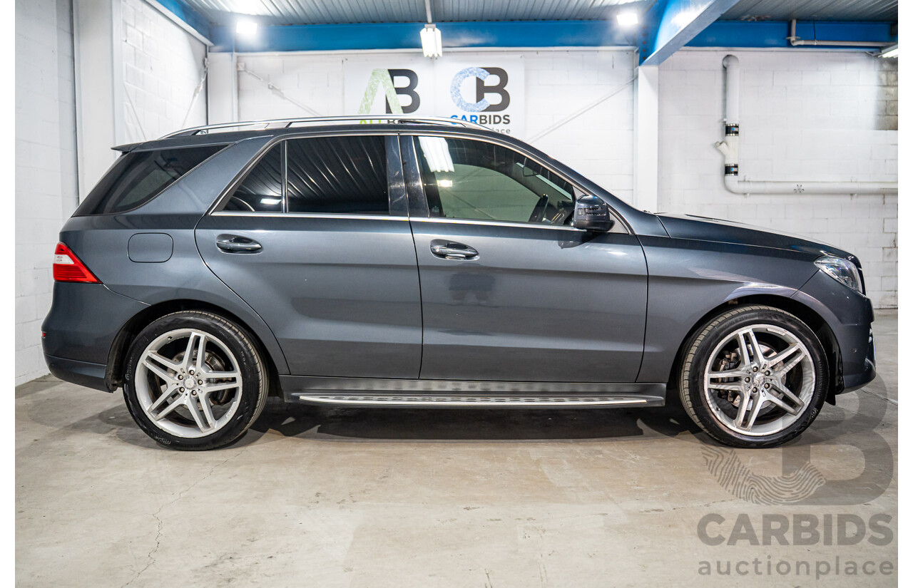 1/2013 Mercedes-Benz ML 250 CDI Bluetec (4x4) 166 4d Wagon Tenorite Grey Metallic Turbo Diesel 2.1L