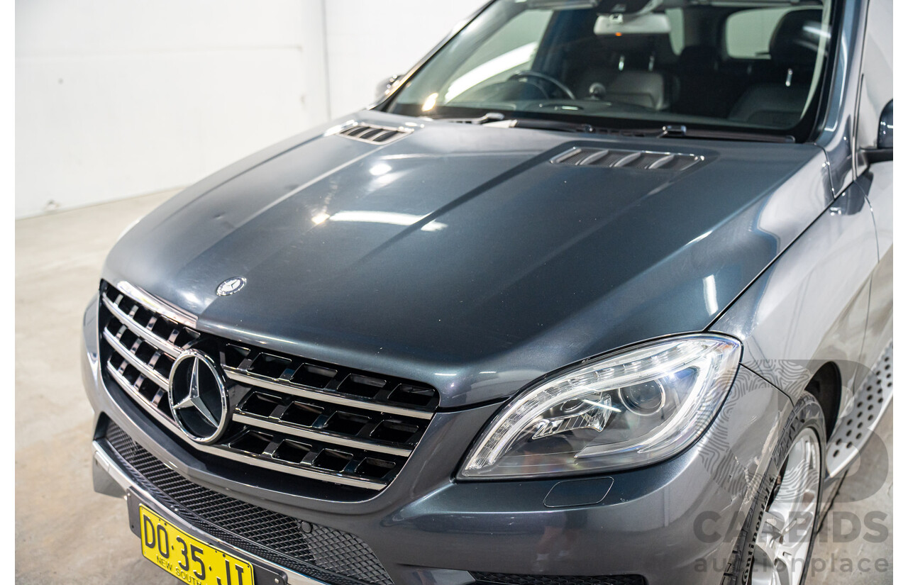 1/2013 Mercedes-Benz ML 250 CDI Bluetec (4x4) 166 4d Wagon Tenorite Grey Metallic Turbo Diesel 2.1L