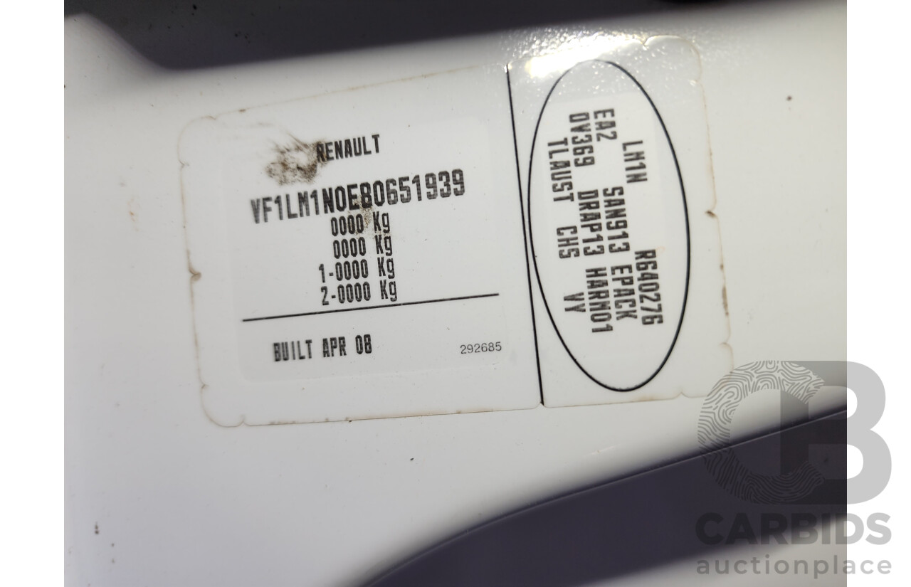 10/2008 Renault Megane Expression X84 MY06 UPGRADE 4d Sedan White 2.0L