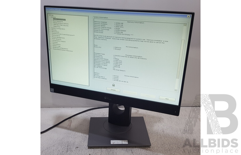 Dell OptiPlex 7470 AIO Intel Core i5 (9500) 3.00GHz-4.40GHz 6-Core CPU 23.8-Inch Touchscreen All-in-One Computer