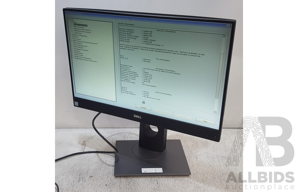 Dell OptiPlex 7470 AIO Intel Core i5 (9500) 3.00GHz-4.40GHz 6-Core CPU 23.8-Inch Touchscreen All-in-One Computer
