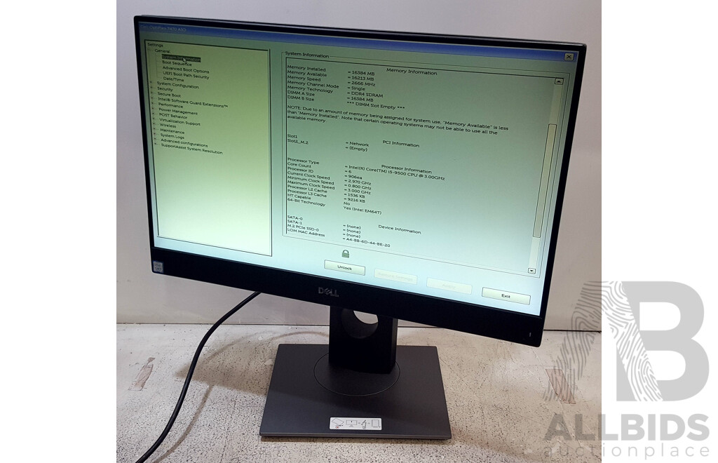 Dell OptiPlex 7470 AIO Intel Core i5 (9500) 3.00GHz-4.40GHz 6-Core CPU 23.8-Inch Touchscreen All-in-One Computer