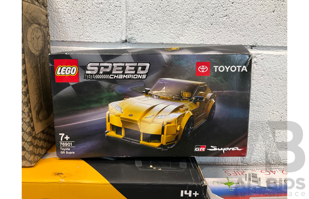 Assorted Kids Toys, Incluing LEGO, Assorted Drones, Blizzard Raid Blaster and More