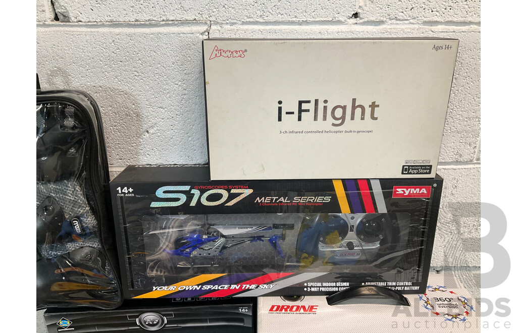 Assorted Kids Toys, Incluing Assorted Drones, Answer Buzzers and More