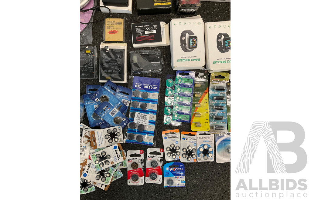 Assorted Useful Electronics, Including PANASONIC, SONY, LASER, BELKIN, ENERGIZER and More