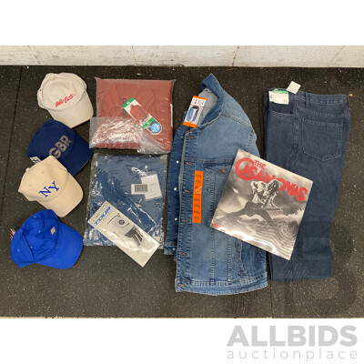 Assorted Men's Clothing Size XL/XXL, DUNLOP GOLF Size L Right Glove  the CASANOVAS Record - Lot of 10