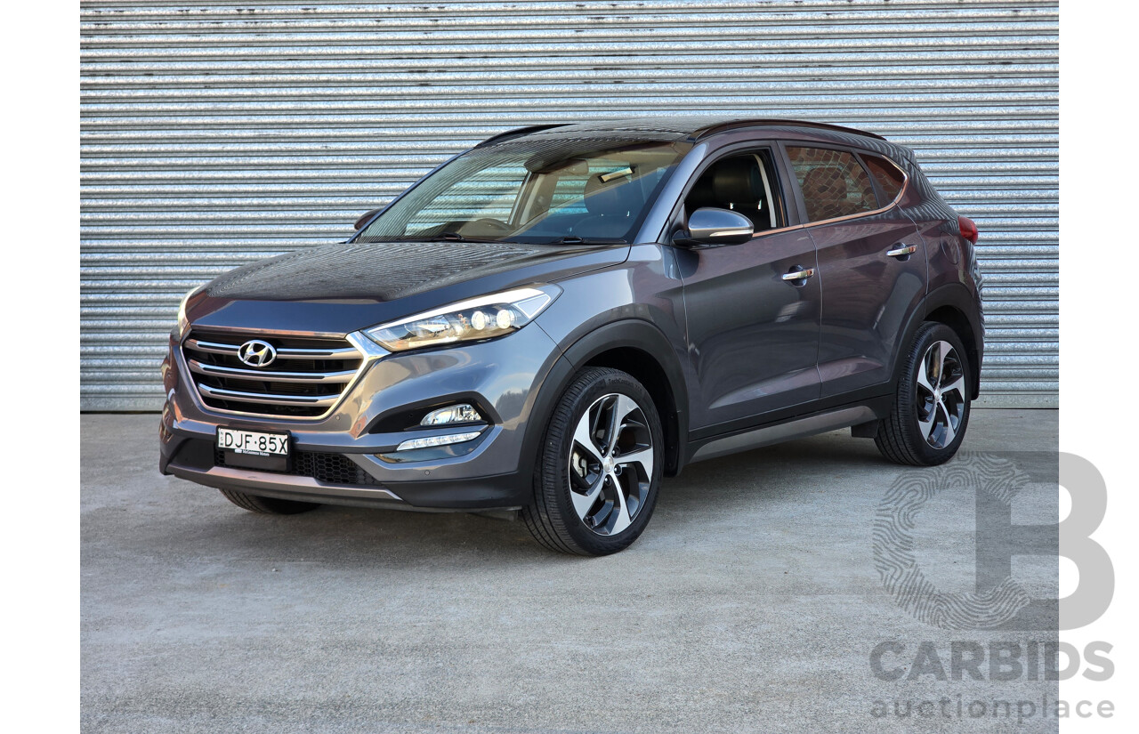 7/2016 Hyundai Tucson Highlander (AWD) TLe 4d Wagon Pepper Grey Metallic Turbo 1.6L