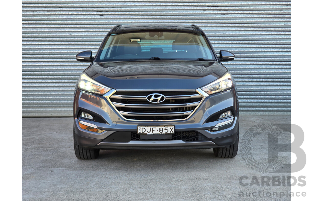 7/2016 Hyundai Tucson Highlander (AWD) TLe 4d Wagon Pepper Grey Metallic Turbo 1.6L