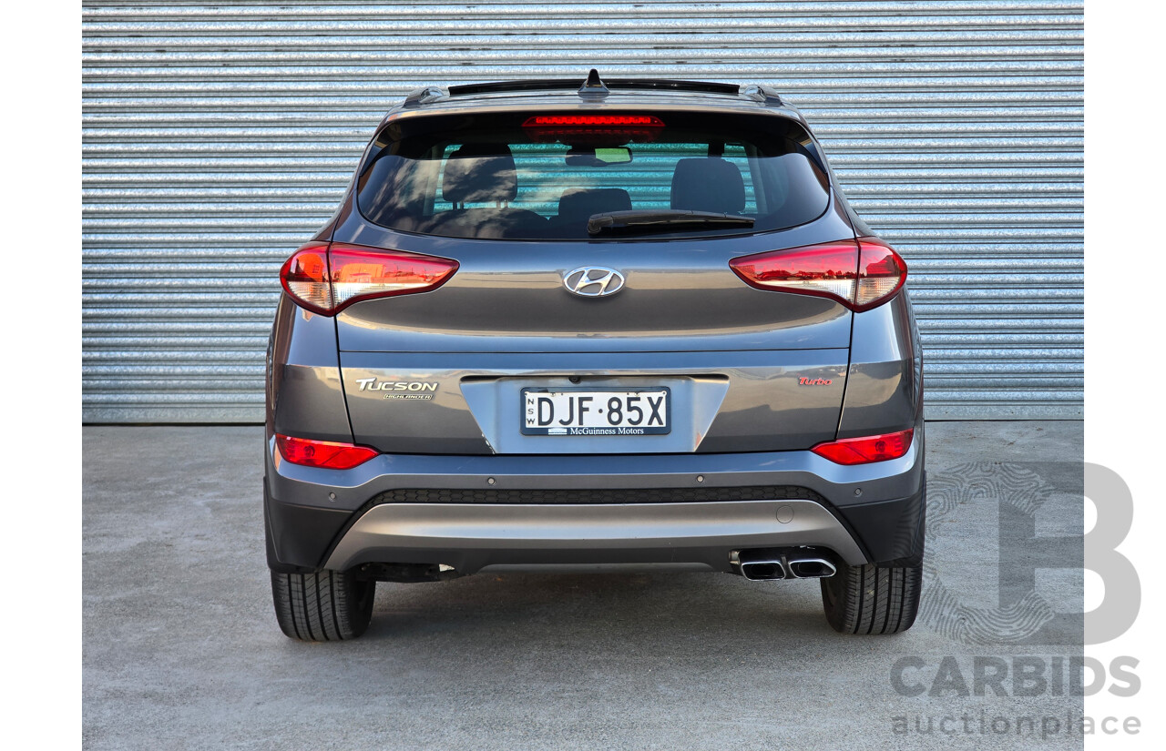 7/2016 Hyundai Tucson Highlander (AWD) TLe 4d Wagon Pepper Grey Metallic Turbo 1.6L