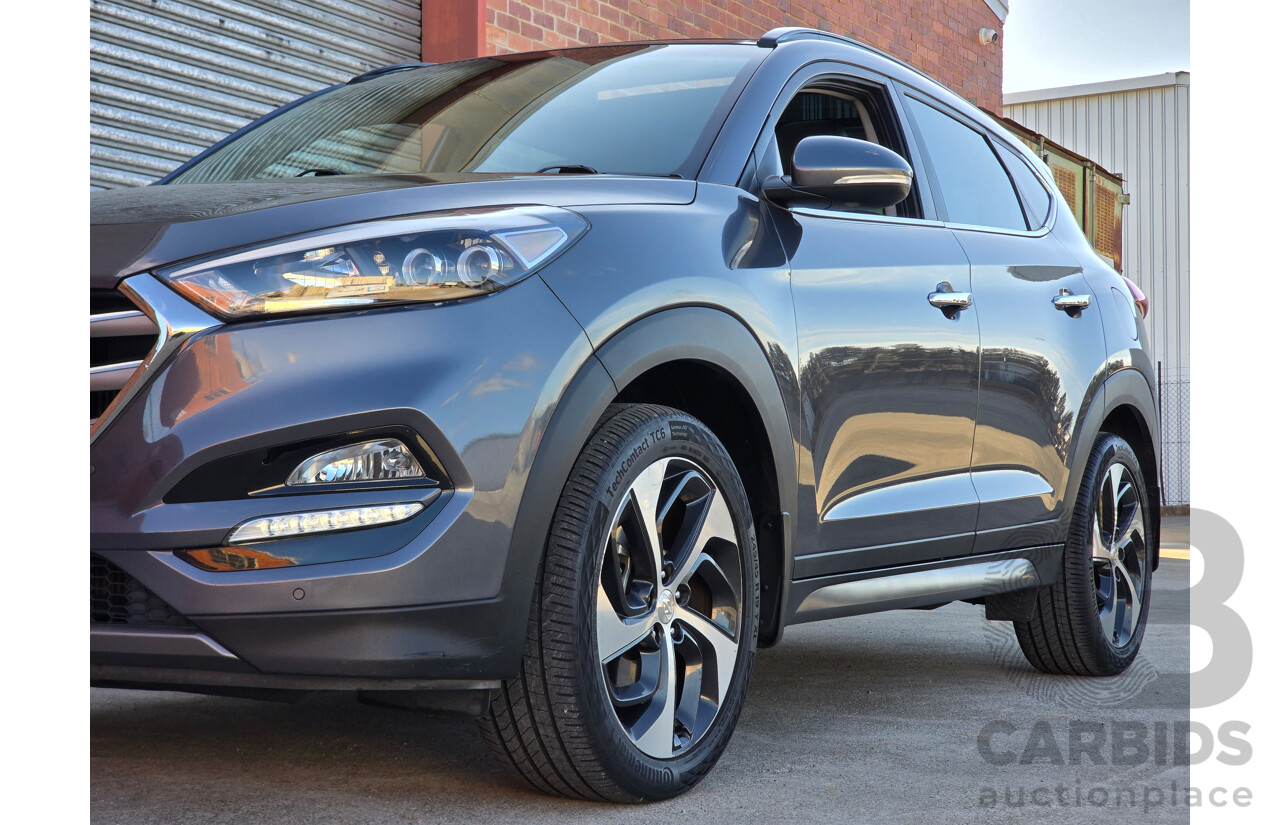 7/2016 Hyundai Tucson Highlander (AWD) TLe 4d Wagon Pepper Grey Metallic Turbo 1.6L