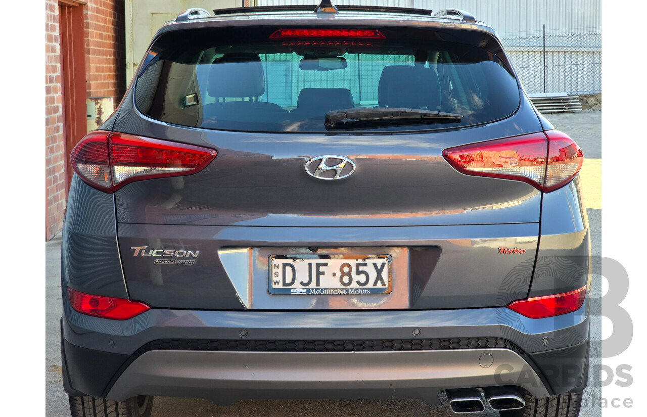 7/2016 Hyundai Tucson Highlander (AWD) TLe 4d Wagon Pepper Grey Metallic Turbo 1.6L