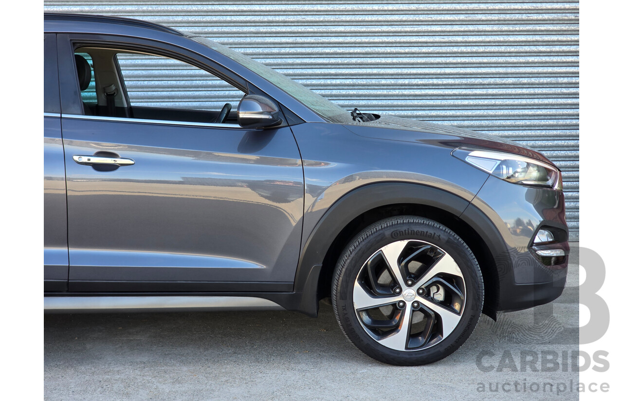 7/2016 Hyundai Tucson Highlander (AWD) TLe 4d Wagon Pepper Grey Metallic Turbo 1.6L