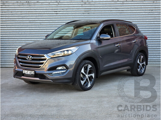 7/2016 Hyundai Tucson Highlander (AWD) TLe 4d Wagon Pepper Grey Metallic Turbo 1.6L