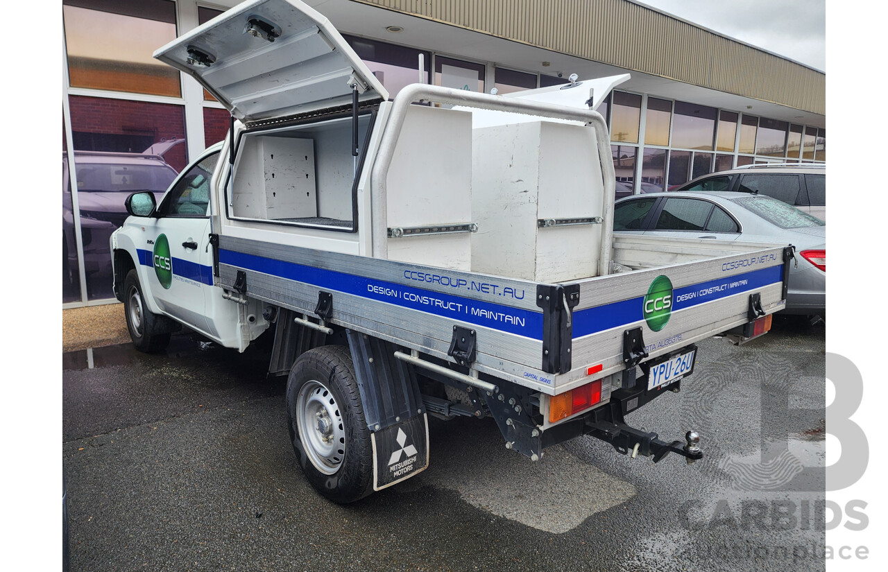 08/2021 Mitsubishi Triton GLX (4x2) MR MY21 C/Chas White 2.4L