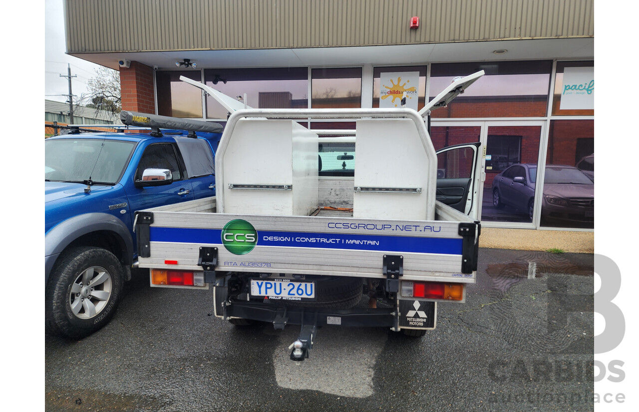 08/2021 Mitsubishi Triton GLX (4x2) MR MY21 C/Chas White 2.4L