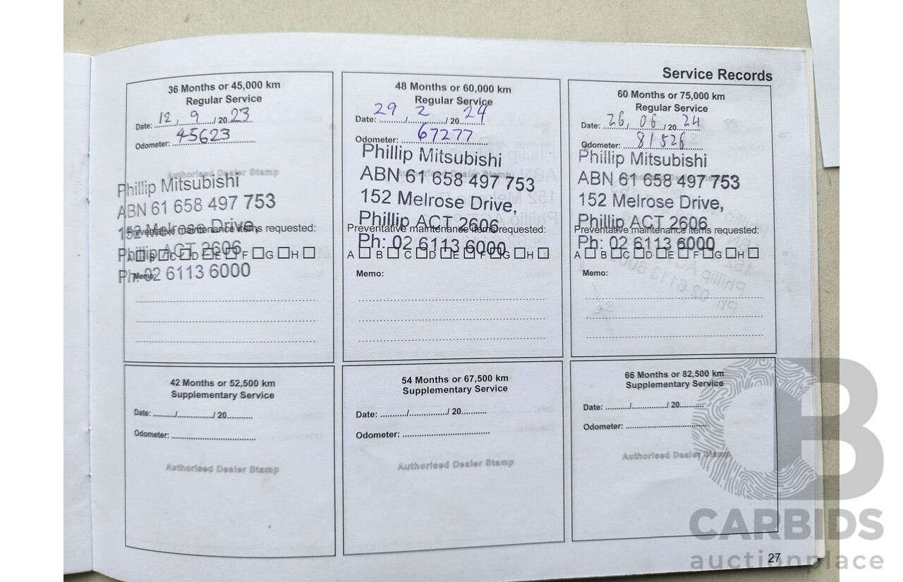 08/2021 Mitsubishi Triton GLX (4x2) MR MY21 C/Chas White 2.4L