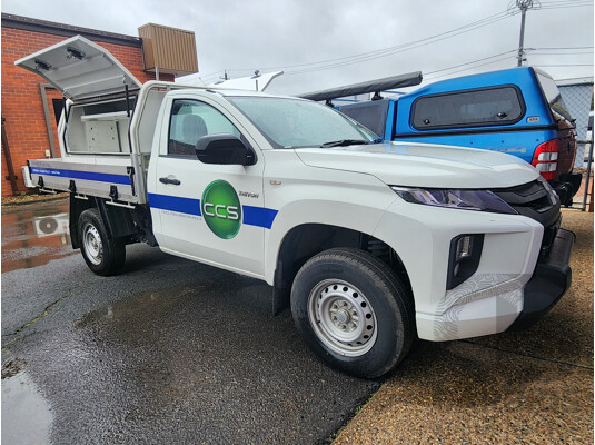 08/2021 Mitsubishi Triton GLX (4x2) MR MY21 C/Chas White 2.4L