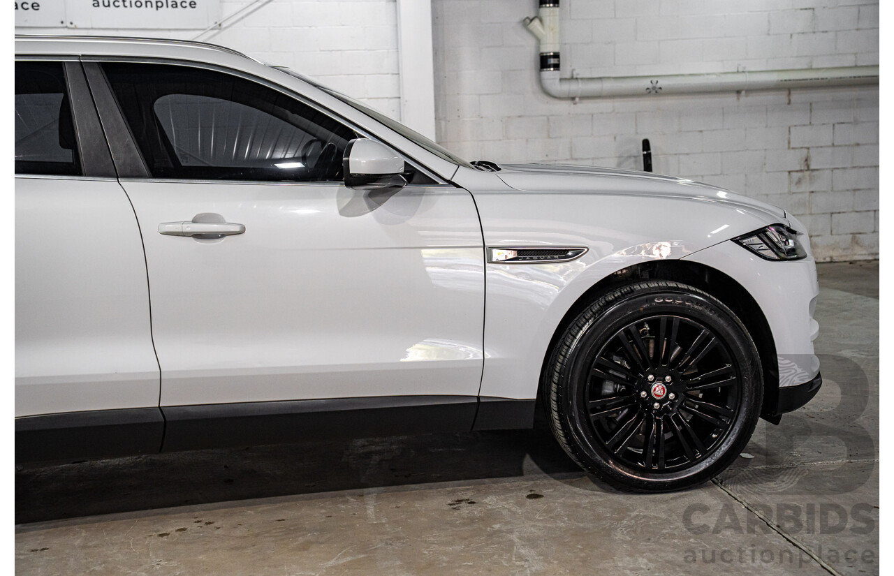 08/2016 Jaguar F-Pace 30d Portfolio (AWD) 4d Wagon Glacier White Metallic Turbo Diesel V6 3.0L