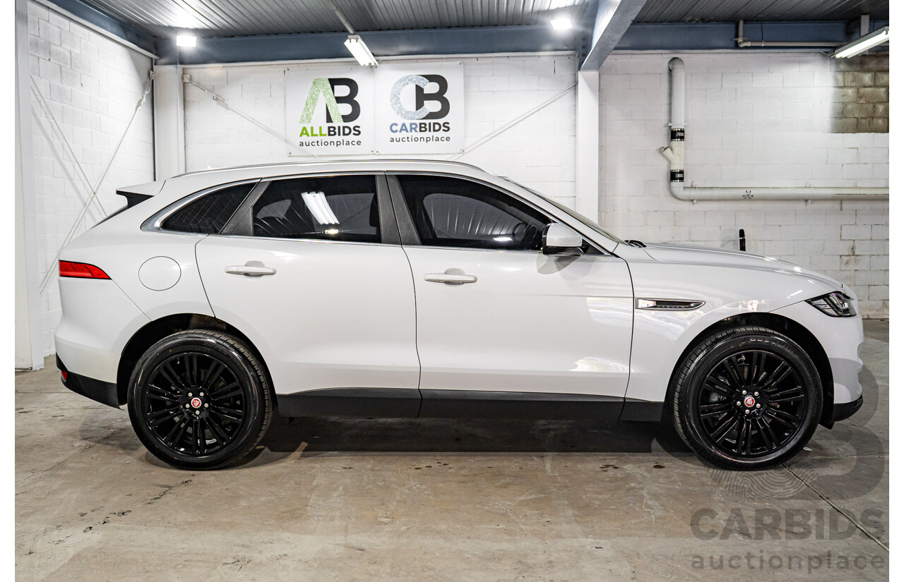 08/2016 Jaguar F-Pace 30d Portfolio (AWD) 4d Wagon Glacier White Metallic Turbo Diesel V6 3.0L