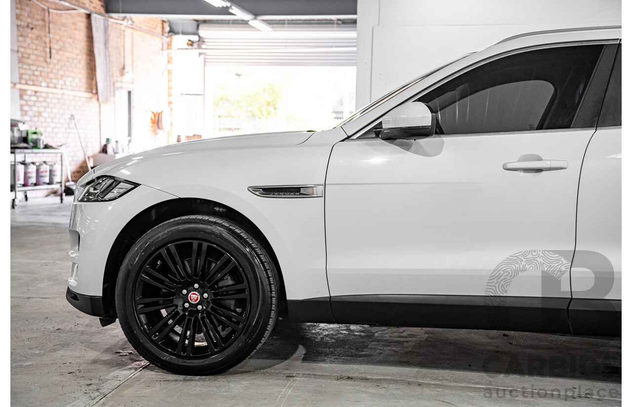 08/2016 Jaguar F-Pace 30d Portfolio (AWD) 4d Wagon Glacier White Metallic Turbo Diesel V6 3.0L