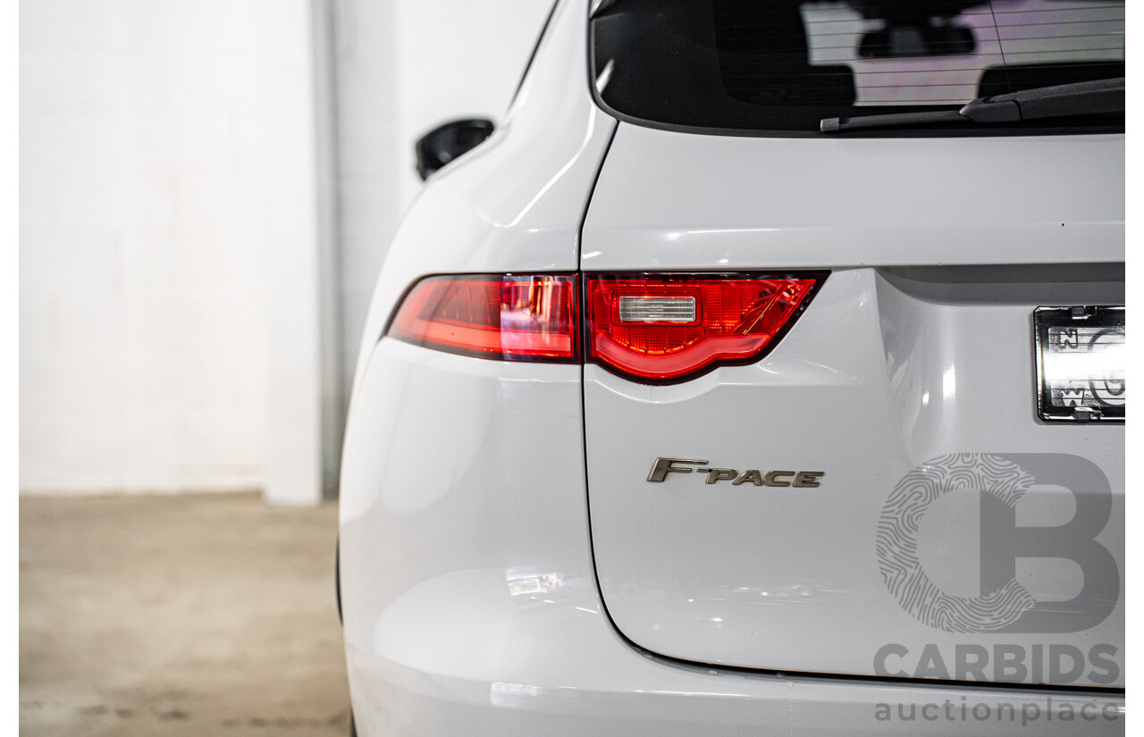 08/2016 Jaguar F-Pace 30d Portfolio (AWD) 4d Wagon Glacier White Metallic Turbo Diesel V6 3.0L