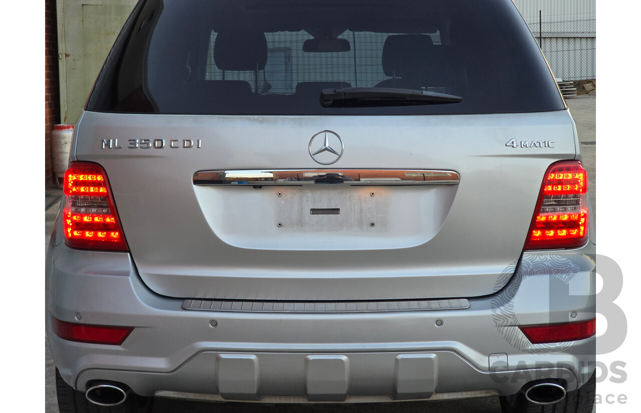 03/2011 Mercedes Benz ML350 CDI AMG Sports (4x4) 164 MY11 4d Wagon Iridium Silver Metallic Turbo Diesel V6 3.0L