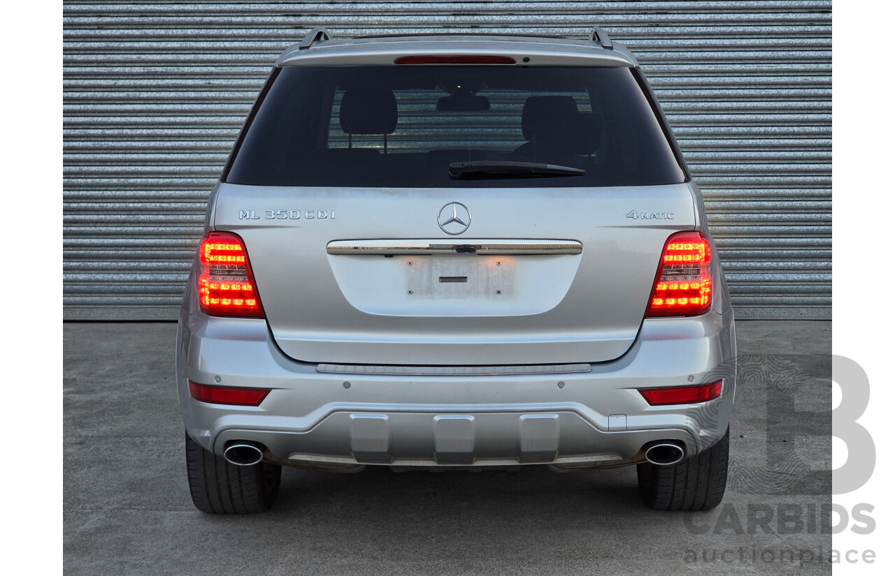 03/2011 Mercedes Benz ML350 CDI AMG Sports (4x4) 164 MY11 4d Wagon Iridium Silver Metallic Turbo Diesel V6 3.0L