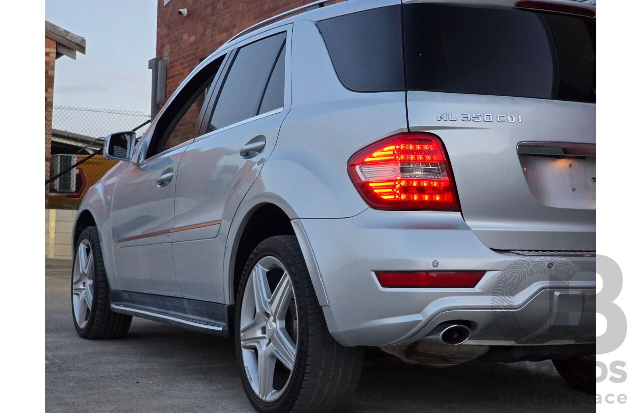 03/2011 Mercedes Benz ML350 CDI AMG Sports (4x4) 164 MY11 4d Wagon Iridium Silver Metallic Turbo Diesel V6 3.0L