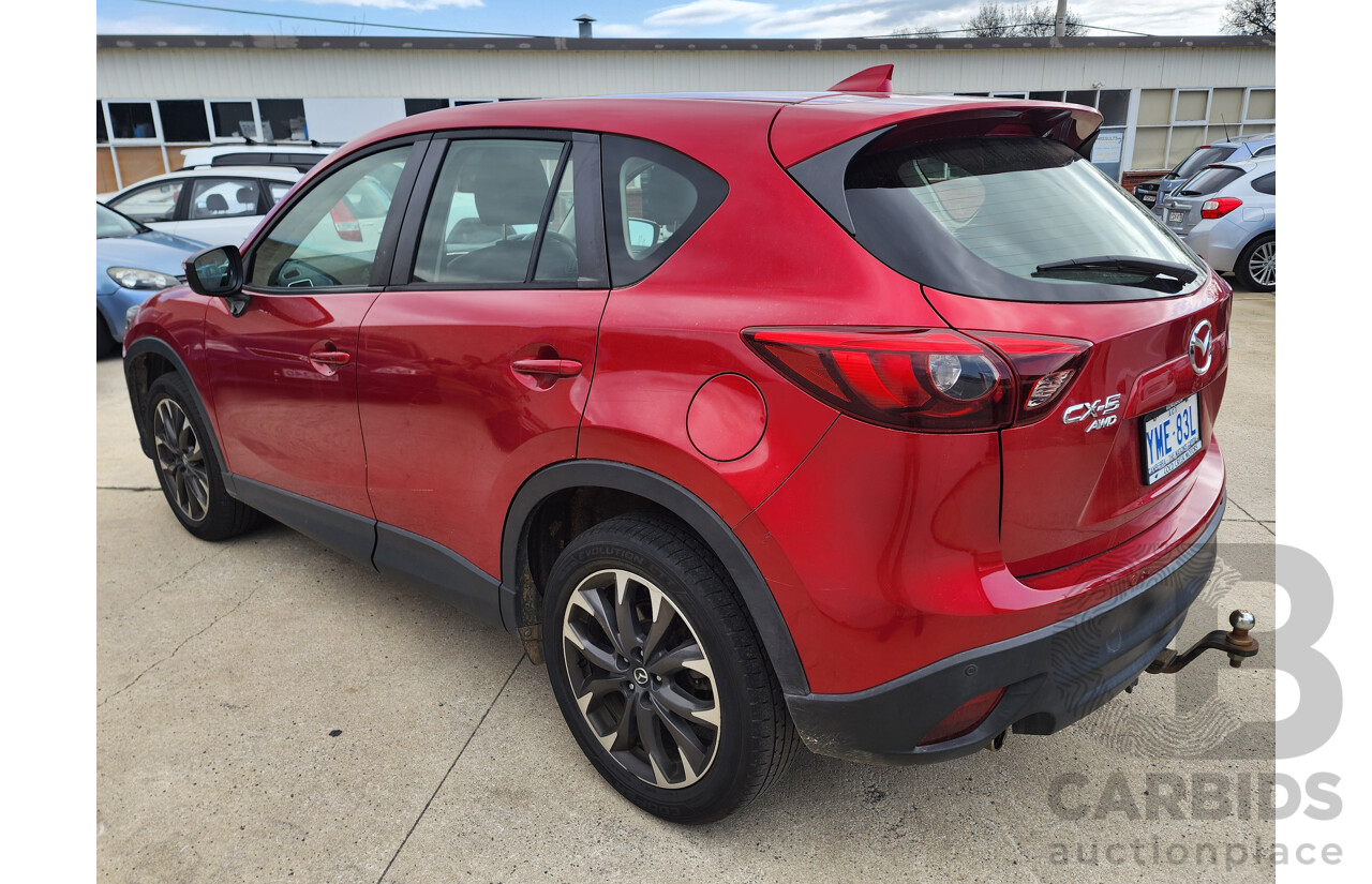9/2016 Mazda Cx-5 GT (4x4) MY15 4d Wagon Red 2.2L