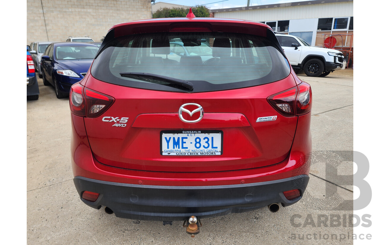 9/2016 Mazda Cx-5 GT (4x4) MY15 4d Wagon Red 2.2L